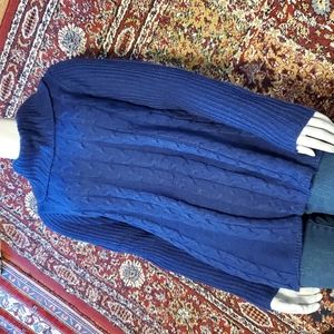 Denim&Co. Spring Cable Knit Cowl Neck Sweater